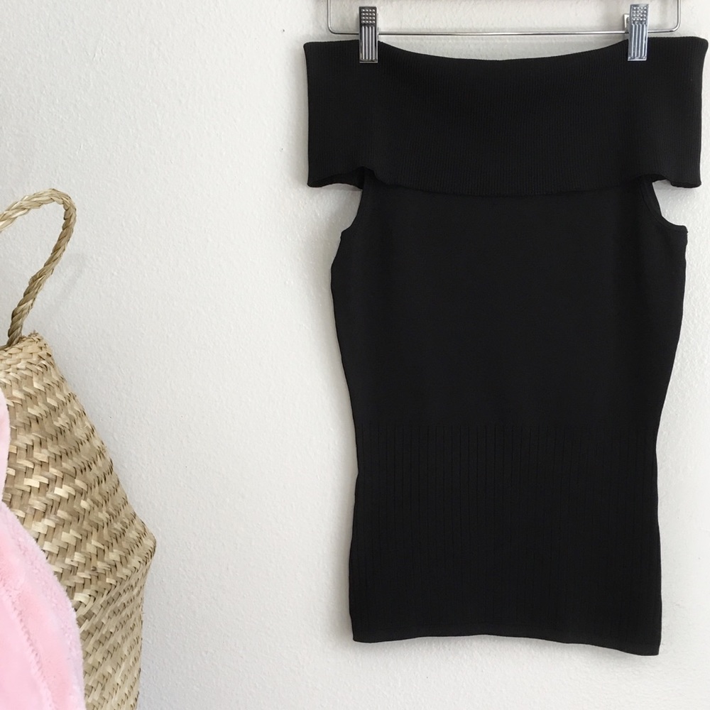 Trouvé | Off Shoulder Ribbed Blouse - Picture 2 of 5